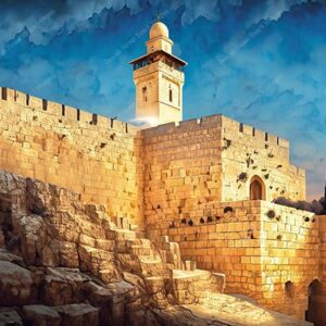 אילוסטרציה ירושלים עיה״ק - חומות העיר העתיקה - 02204