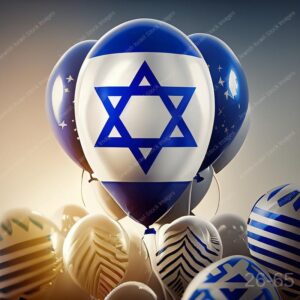בלוני דגל ישראל - 16077