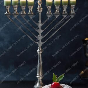 תמונת חנוכיה וסופגניות - 12955