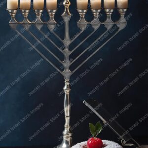 תמונת חנוכיה וסופגניות - 12959