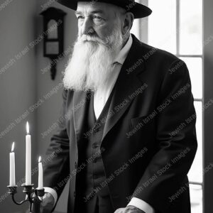 אילוסטרציה דמות זקן בעל הדרת פנים - 20700