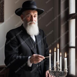 אילוסטרציה דמות זקן בעל הדרת פנים - 20701