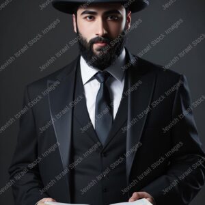 אילוסטרציה דמות אברך בלימוד - 20727