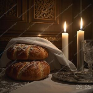 חלות, יין וכוס קידוש לשבת וחג - 34165