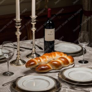 חלות, יין וכוס קידוש לשבת וחג - 34190