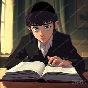 ילד/נער יושב ולומד - 38851