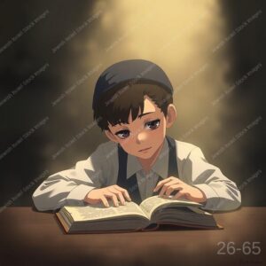 ילד/נער יושב ולומד - 38922