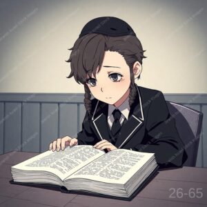 ילד/נער יושב ולומד - 38929