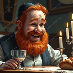 דמות אנימציה של חסיד אדמוני - 38942