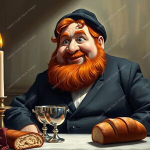 דמות אנימציה של חסיד אדמוני - 38946