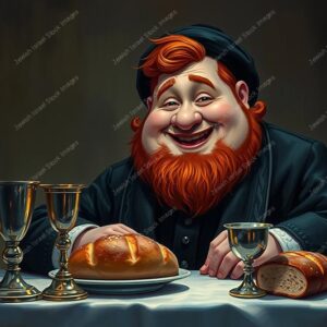 דמות אנימציה של חסיד אדמוני - 38947