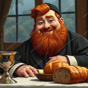 דמות אנימציה של חסיד אדמוני - 38948