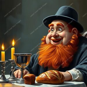 דמות אנימציה של חסיד אדמוני - 38950