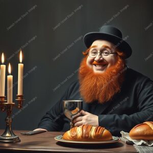 דמות אנימציה של חסיד אדמוני - 38951