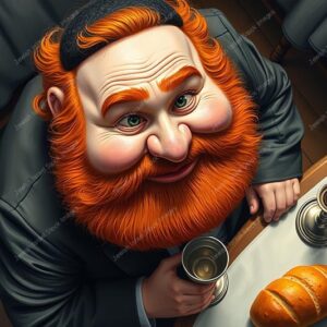 דמות אנימציה של חסיד אדמוני - 38964