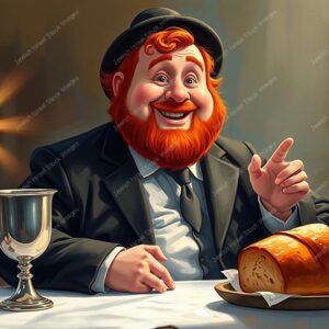 דמות אנימציה של חסיד אדמוני - 38972