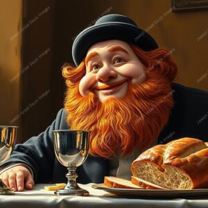 דמות אנימציה של חסיד אדמוני - 38974