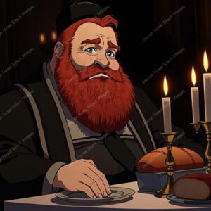 דמות אנימציה של חסיד אדמוני - 38976