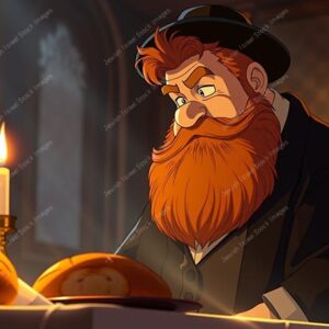 דמות אנימציה של חסיד אדמוני - 38979