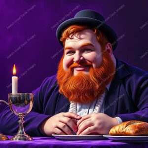 דמות אנימציה של חסיד אדמוני - 38981