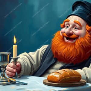 דמות אנימציה של חסיד אדמוני - 38984