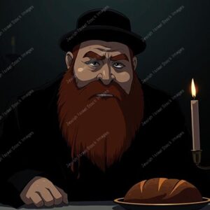 דמות אנימציה של חסיד אדמוני - 38993