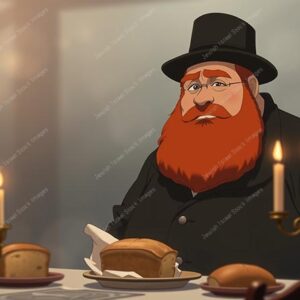 דמות אנימציה של חסיד אדמוני - 38999