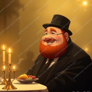 דמות אנימציה של חסיד אדמוני - 39041