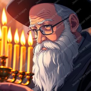 הדלקת נרות חנוכה באנימציה - 39438