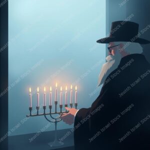 הדלקת נרות חנוכה באנימציה - 39473