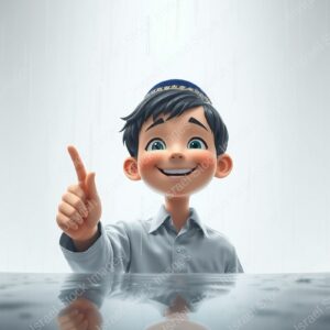 ילד מצביע באצבע - 41011