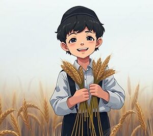 ילד אוחז חיטים - 42324